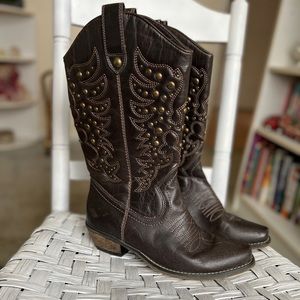 Leather Womens Boots Size 9